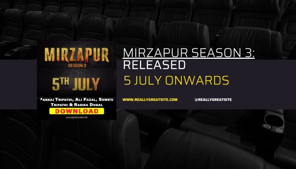 Mirzapur season 3 released