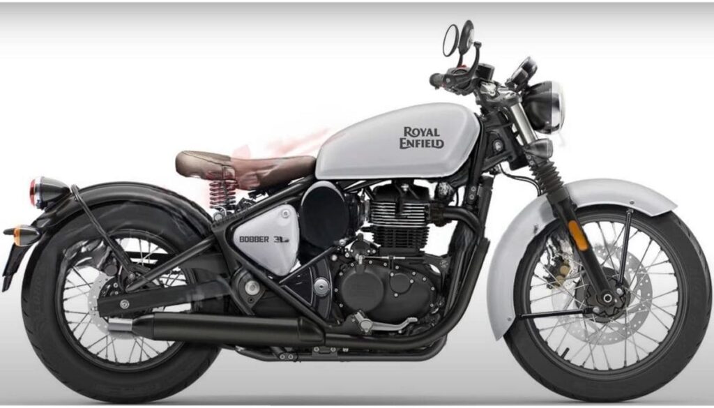 Royal Enfield Classic 350 Bobber in white color