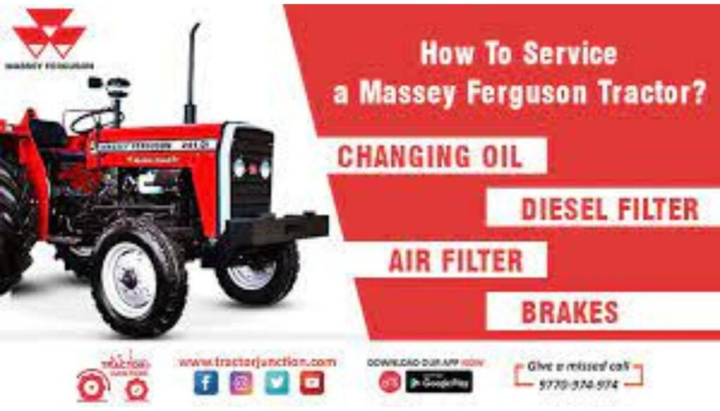 POSTER , HOW TO SERVICE MASSEY FERGUSON TRACTOR  